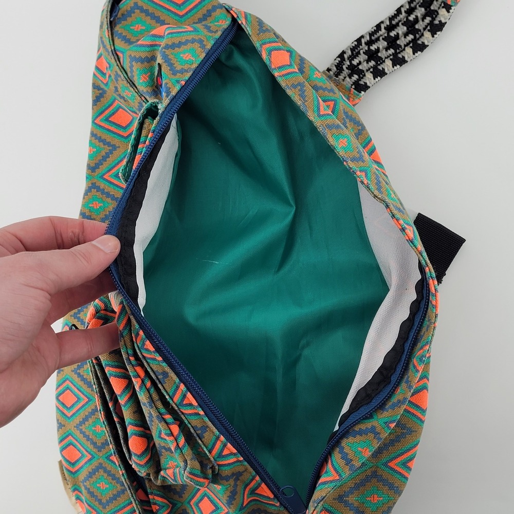KAVU Rope Bag Limited Edition Aztec Southwest Geometric Sling Backpack Unisex - Picture 7 of 8